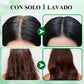 Tinte de Cabello Burbuja con Extracto de Planta Pura para Cabello Canoso