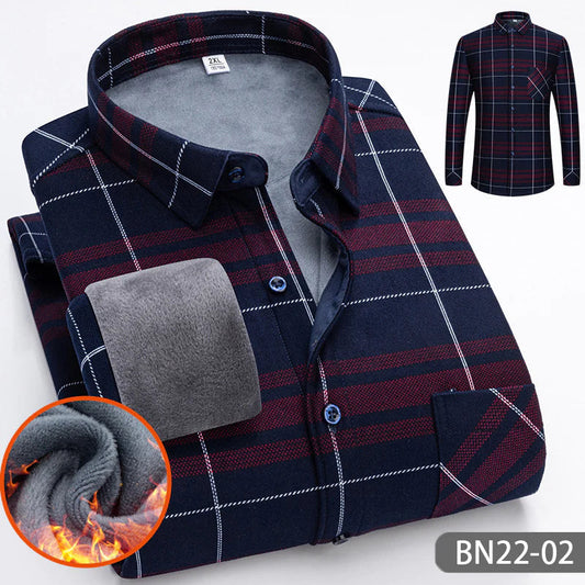 🔥Compre 2 envío gratis🔥 Otoño-invierno Hombres Casual de engrosada Camisa caliente