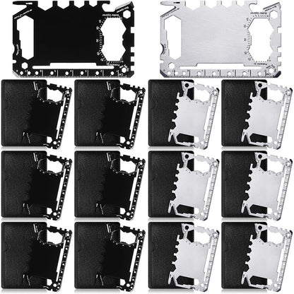 Multiherramienta de bolsillo de supervivencia 46 en 1 de metal y acero inoxidable