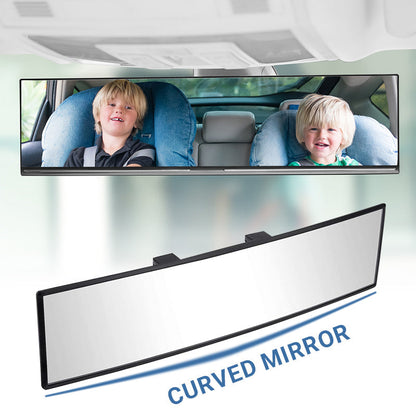 Espejo retrovisor curvado amplio para coche